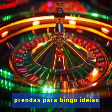 prendas para bingo ideias